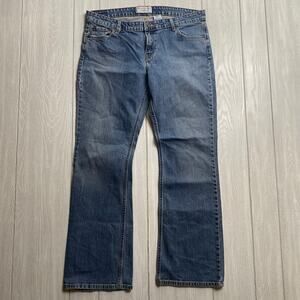 Levi Strauss Signature Denim Low Slim Bootcut Blue Jeans Juniors Size 17